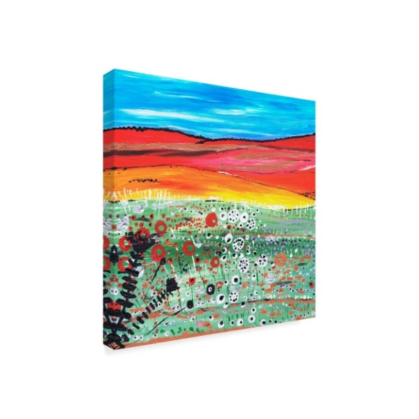 Caroline Duncan Art 'Strawberry Fields' Canvas Art,35x35